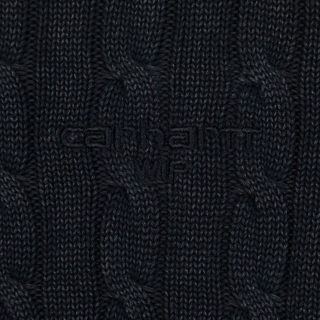 Womens CARHARTT WIP Carter Knit T-Shirt in CHARCOAL