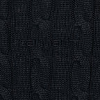 Womens CARHARTT WIP Carter Knit T-Shirt in CHARCOAL