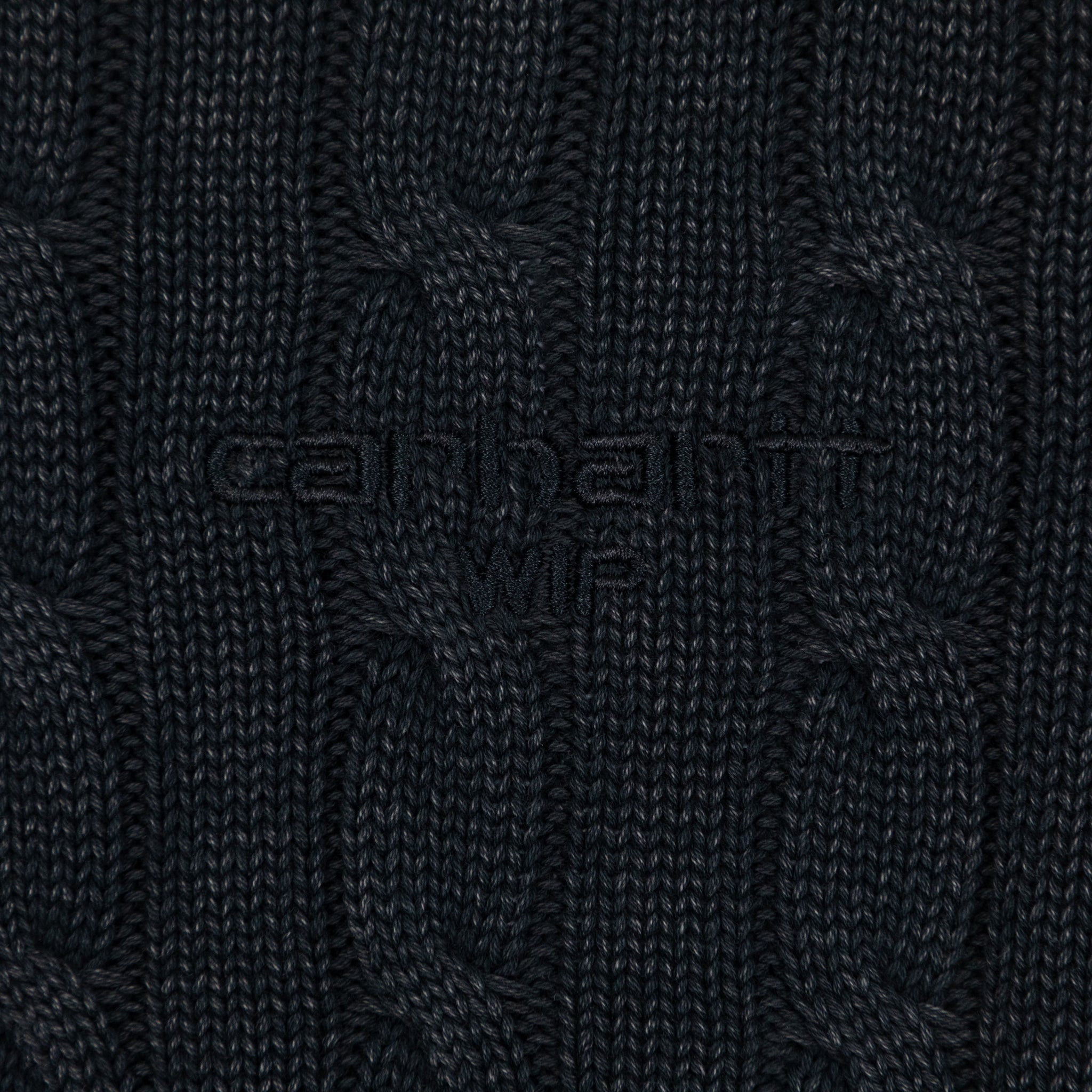 Womens CARHARTT WIP Carter Knit T-Shirt in CHARCOAL
