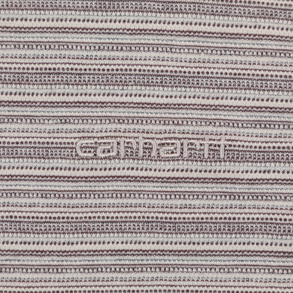 Womens CARHARTT WIP Gellar Stripe T-Shirt in BEIGE