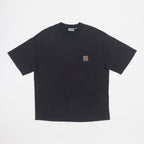 CARHARTT WIP Hudson Pocket T-Shirt in FADED BLACK