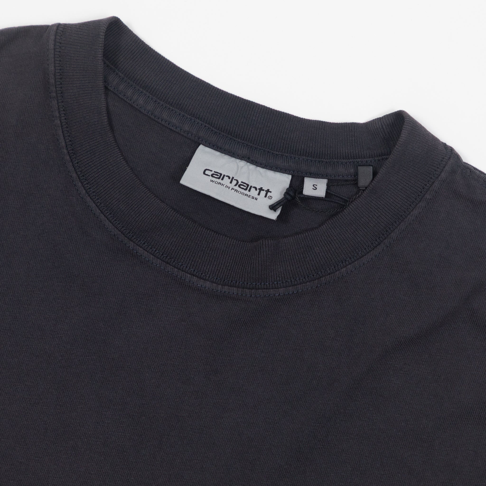 CARHARTT WIP Hudson Pocket T-Shirt in FADED BLACK