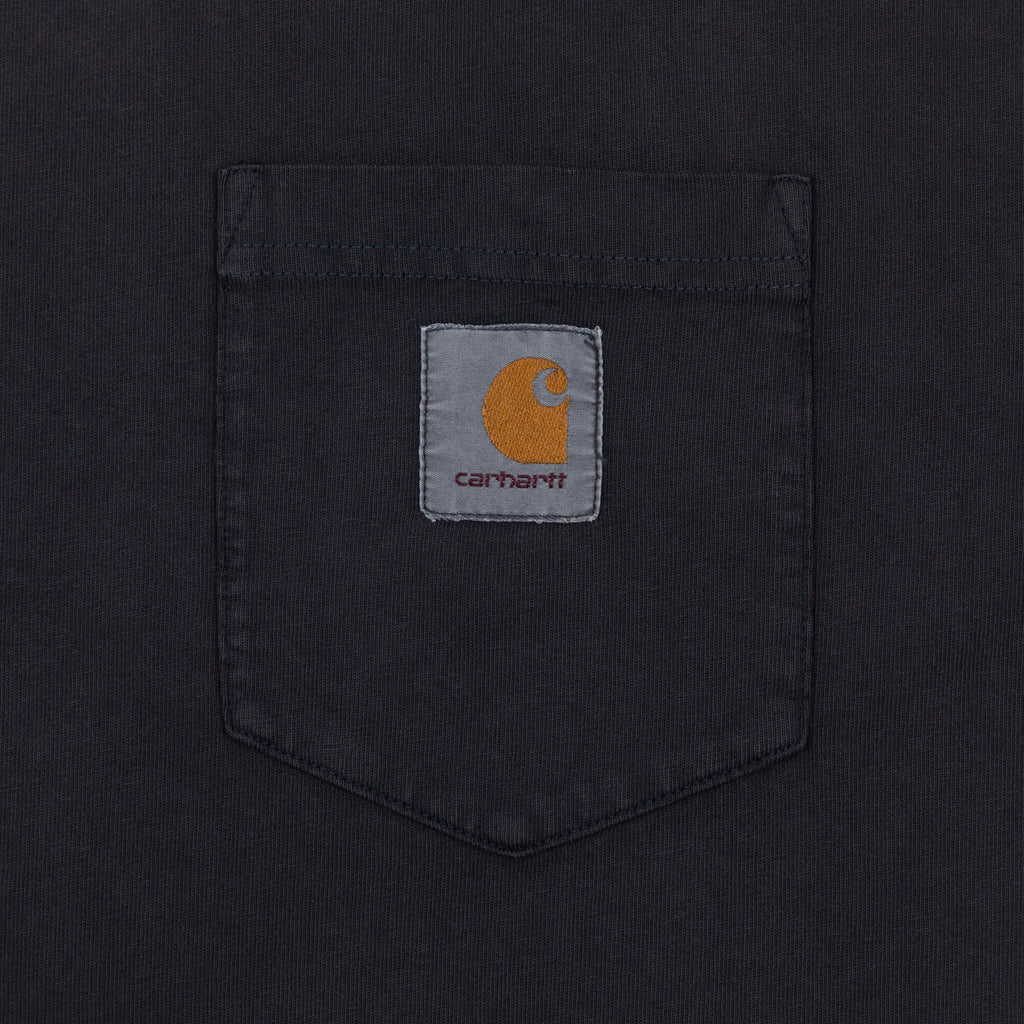 CARHARTT WIP Hudson Pocket T-Shirt in FADED BLACK