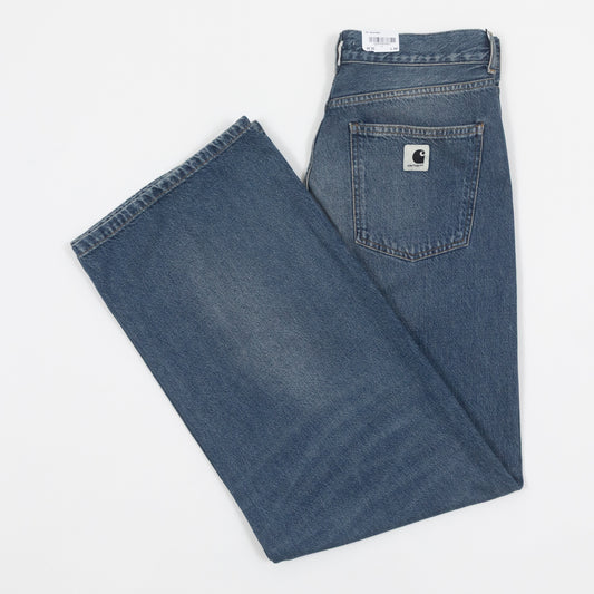 Womens CARHARTT WIP Jane Jeans in WASHED DARK BLUE