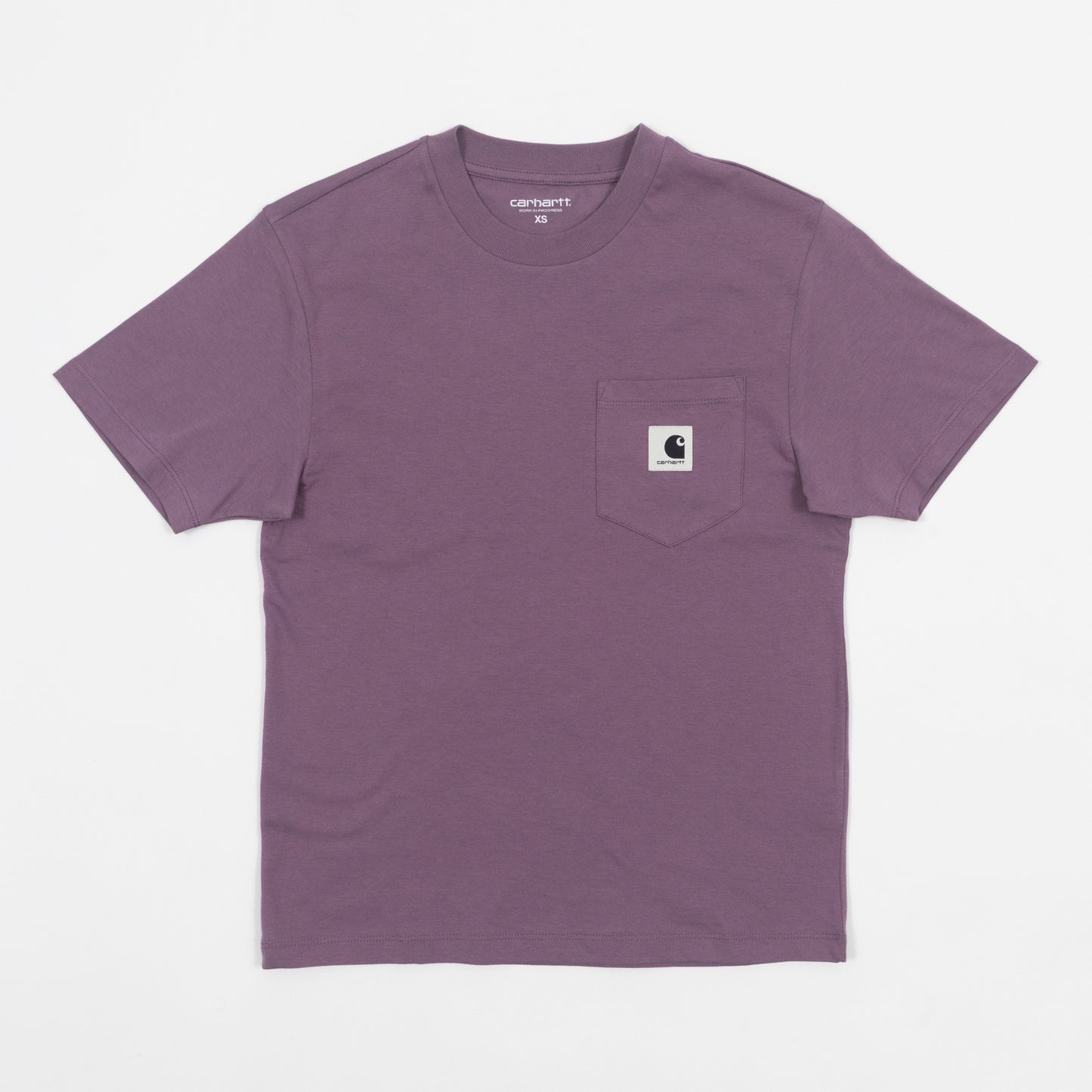 Womens CARHARTT WIP Pocket T-Shirt in PURPLE