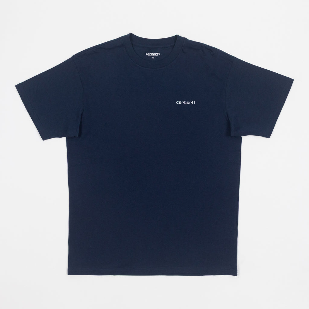 CARHARTT WIP Script T-Shirt in NAVY
