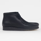 CLARKS ORIGINALS Wallabee Boots in BLACK LEATHER