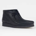 CLARKS ORIGINALS Wallabee Boots in BLACK LEATHER