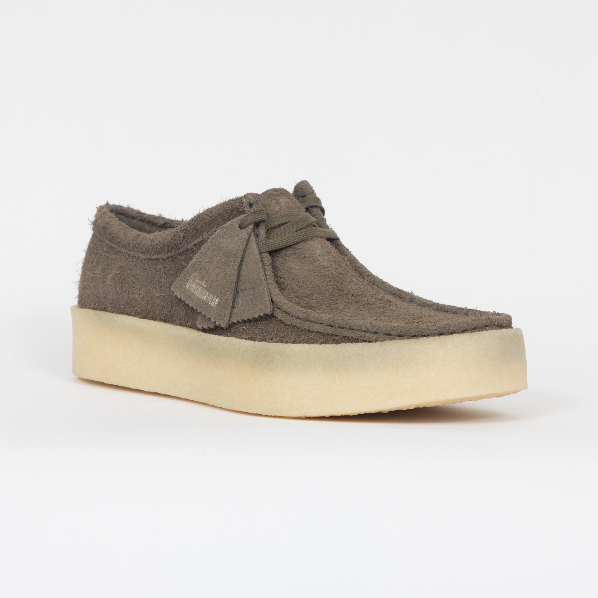 CLARKS ORIGINALS Wallabee Cup Suede Shoes in GREY
