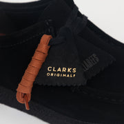 CLARKS ORIGINALS Wallabee Shoes in BLACK SUEDE