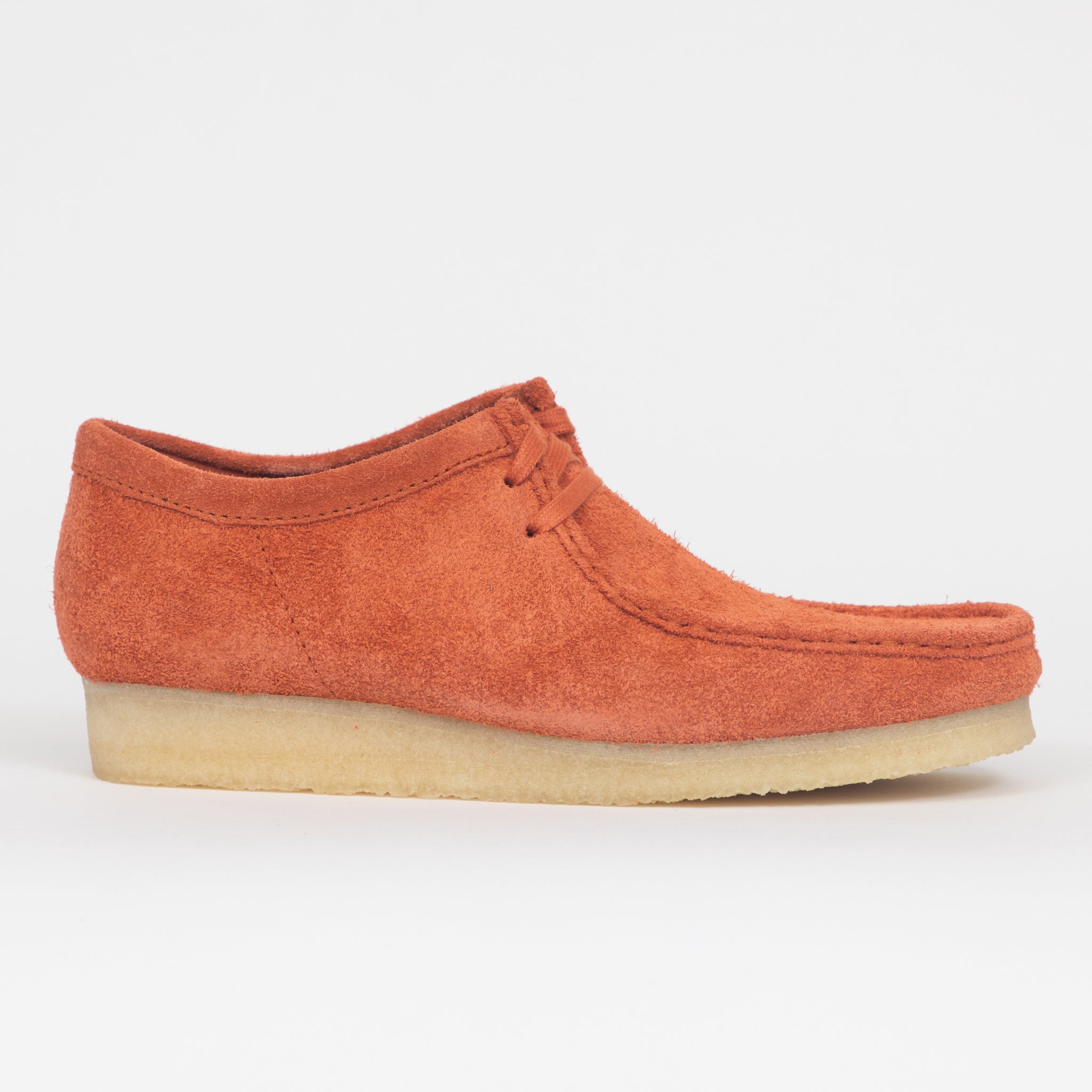 CLARKS ORIGINALS Wallabee Shoes in BURNT ORANGE
