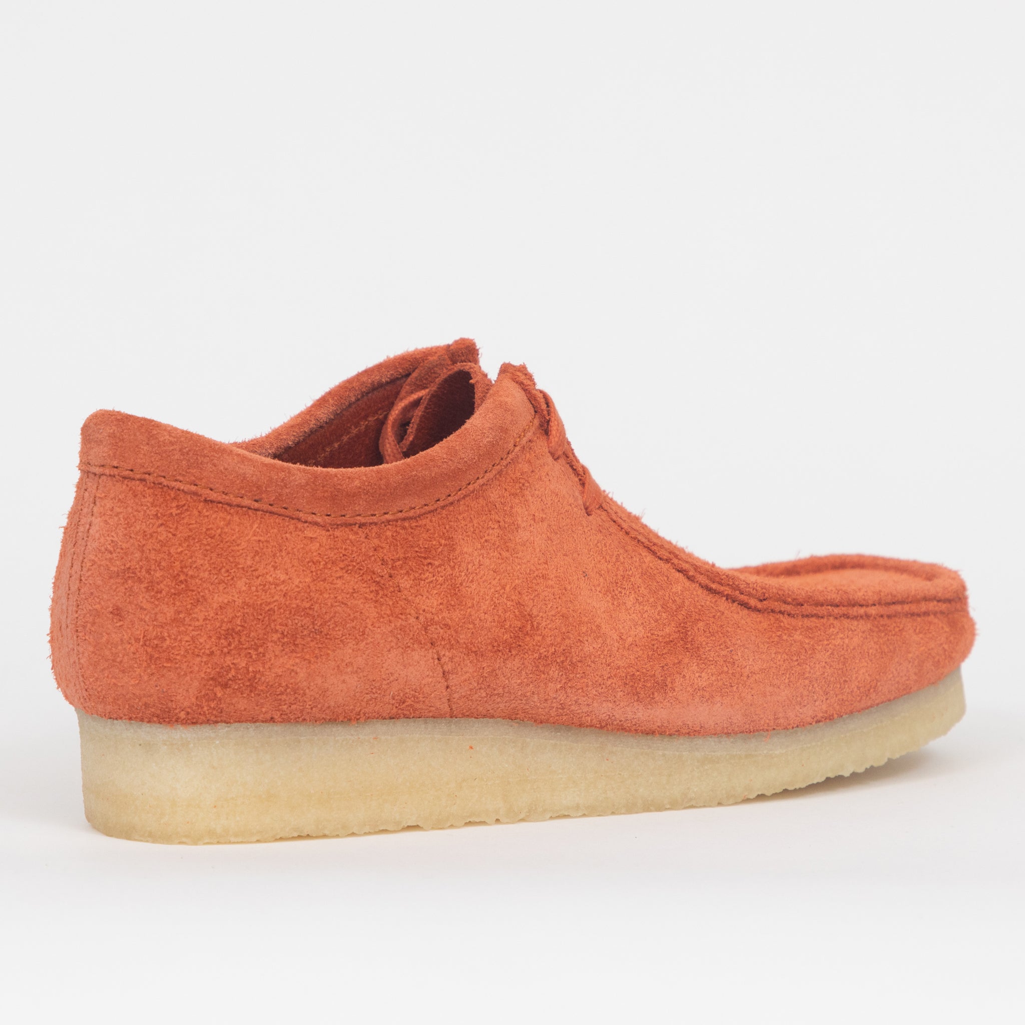 CLARKS ORIGINALS Wallabee Shoes in BURNT ORANGE