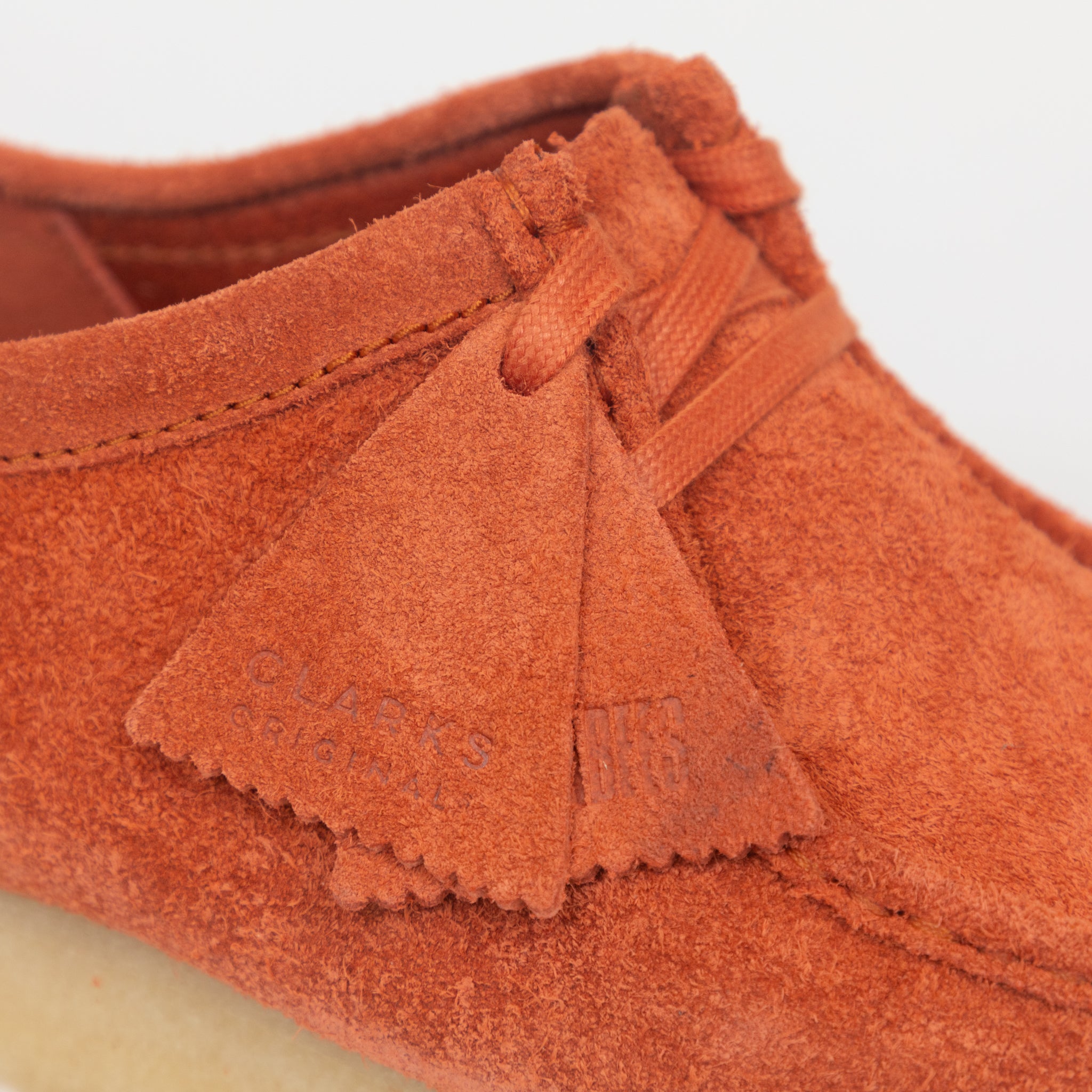 CLARKS ORIGINALS Wallabee Shoes in BURNT ORANGE