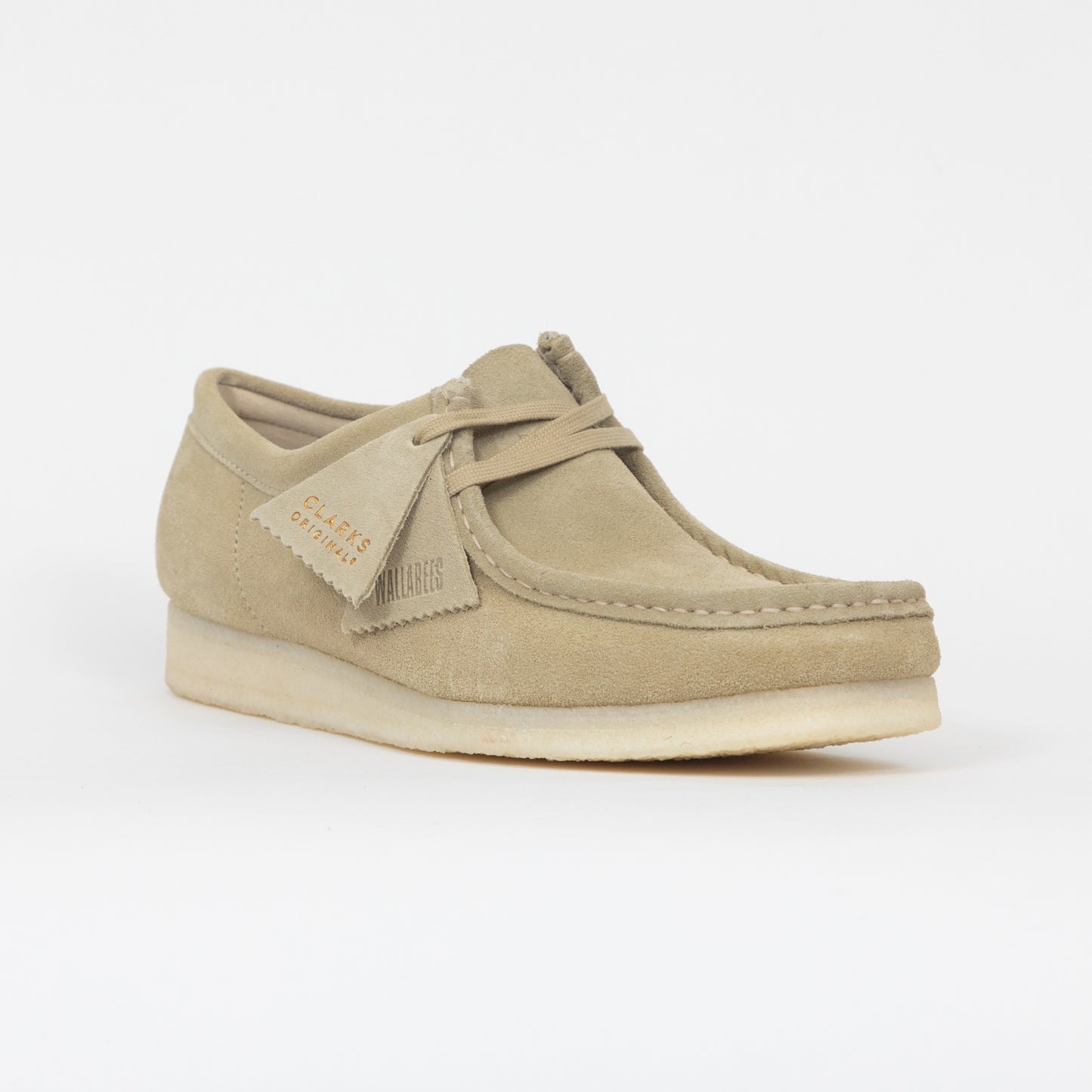 CLARKS ORIGINALS Wallabee Suede Shoes in BEIGE