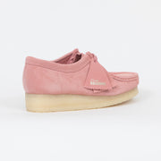 Womens CLARKS ORIGINALS Wallabee Suede Shoes in PINK