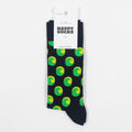 HAPPY SOCKS Wave Big Dot Socks in NAVY & GREEN