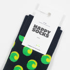 HAPPY SOCKS Wave Big Dot Socks in NAVY & GREEN