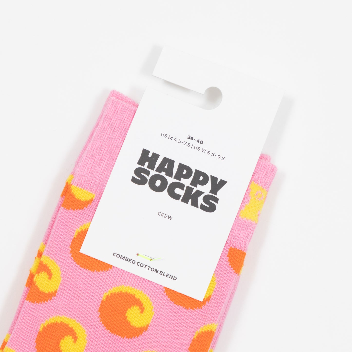 HAPPY SOCKS Wave Big Dot Socks in PINK