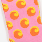 HAPPY SOCKS Wave Big Dot Socks in PINK