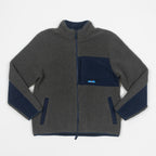 KAVU Wayside Full Zip Fleece in OCEAN STORM