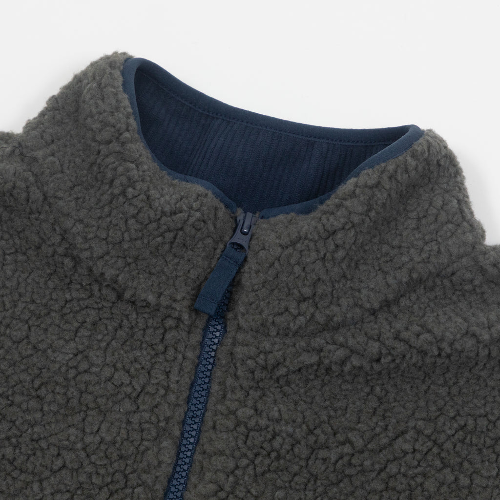 KAVU Wayside Full Zip Fleece in OCEAN STORM