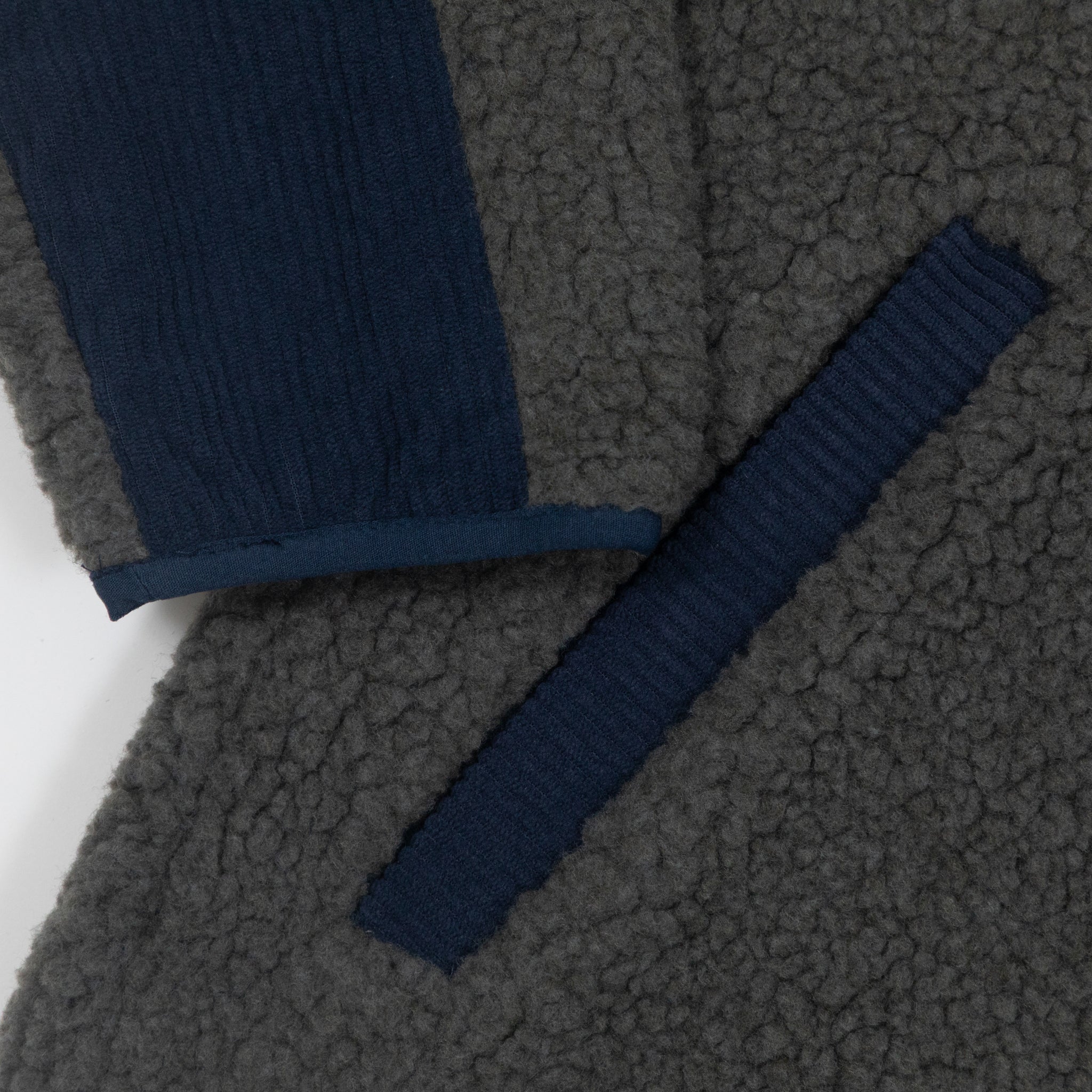 KAVU Wayside Full Zip Fleece in OCEAN STORM