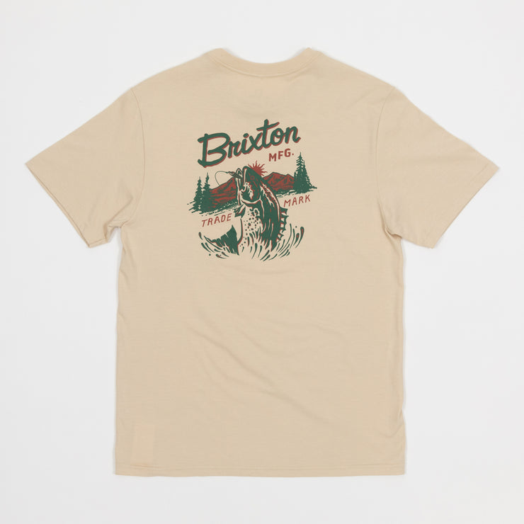 BRIXTON Welton Short Sleeve Graphic T-Shirt in CREAM