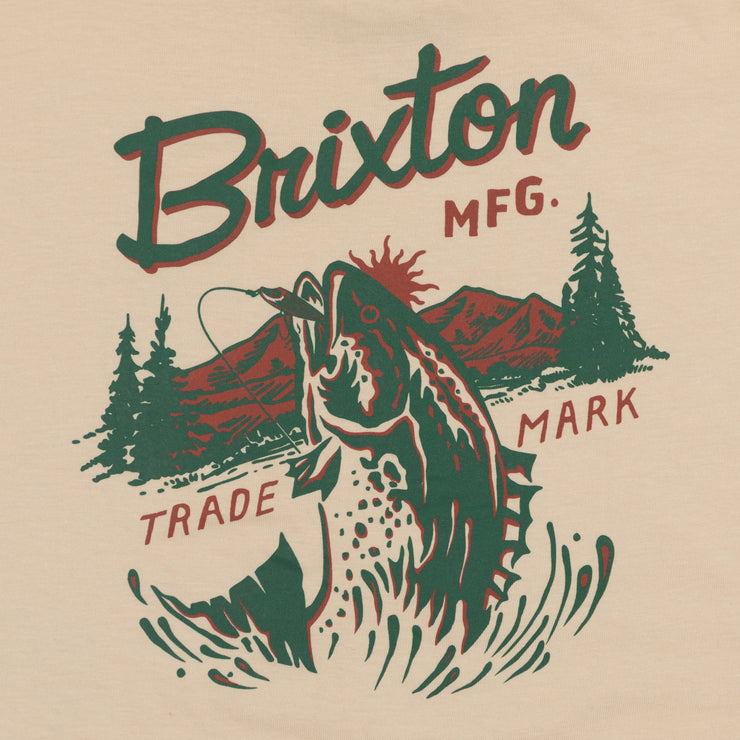 BRIXTON Welton Short Sleeve Graphic T-Shirt in CREAM