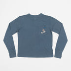 Womens KAVU Westray Long Sleeve T-Shirt in BLUE