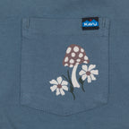 Womens KAVU Westray Long Sleeve T-Shirt in BLUE