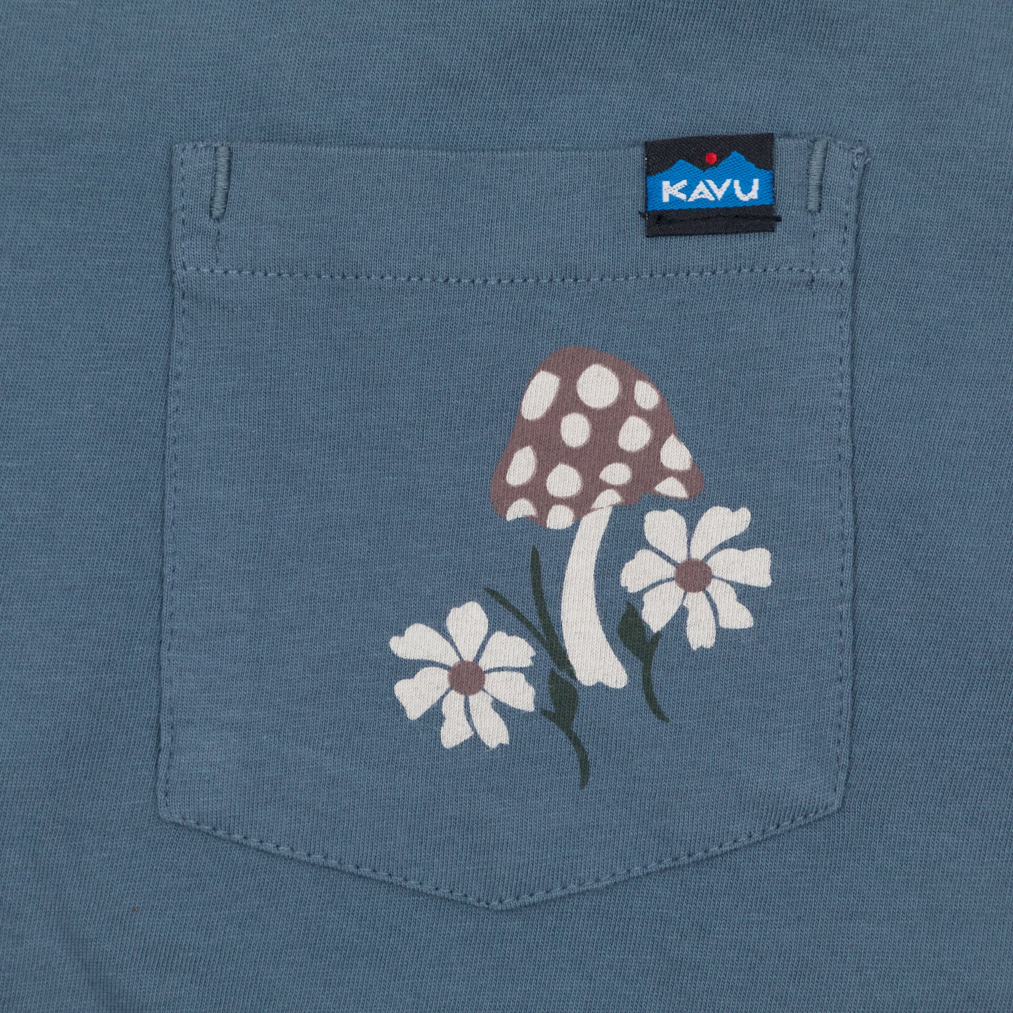 Womens KAVU Westray Long Sleeve T-Shirt in BLUE