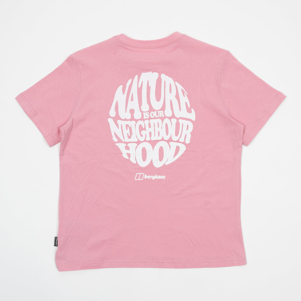 Women's BERGHAUS Nature Essential Graphic T-Shirt in PINK LAKE