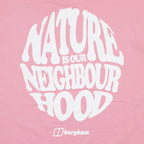 Women's BERGHAUS Nature Essential Graphic T-Shirt in PINK LAKE