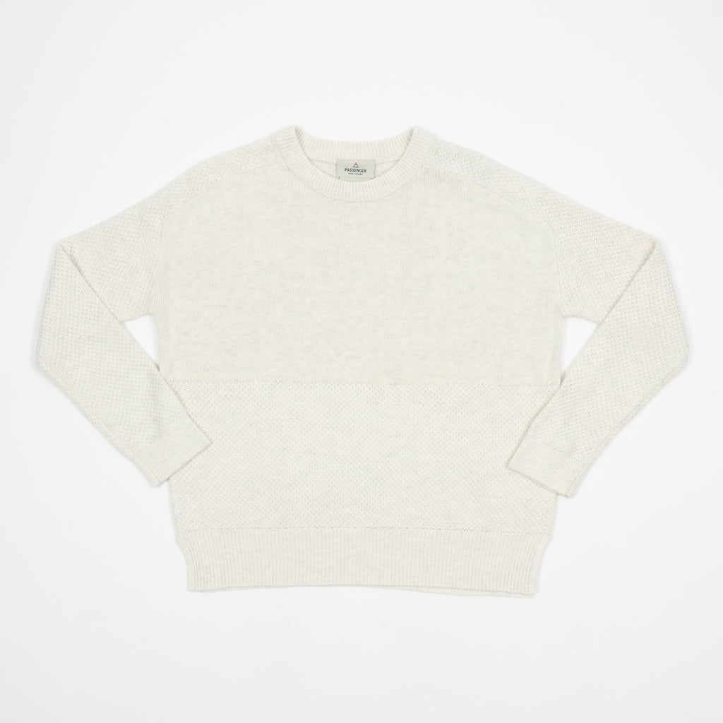 Women's PASSENGER Cove Knitted Jumper in OFF WHITE