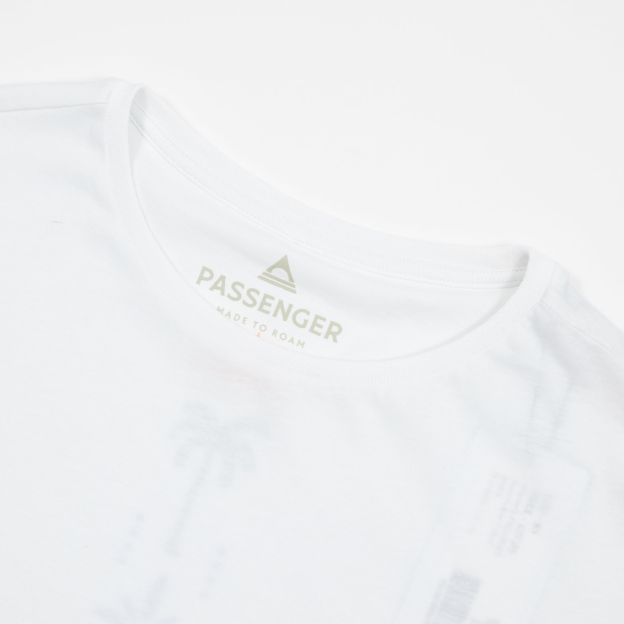 Women's PASSENGER Stack Pocket T-Shirt in WHITE