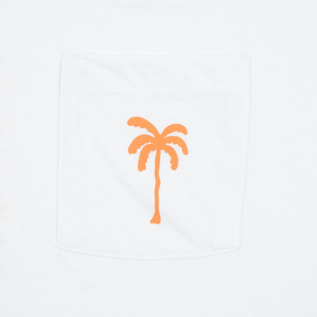 Women's PASSENGER Stack Pocket T-Shirt in WHITE