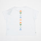Women's PASSENGER Stack Pocket T-Shirt in WHITE