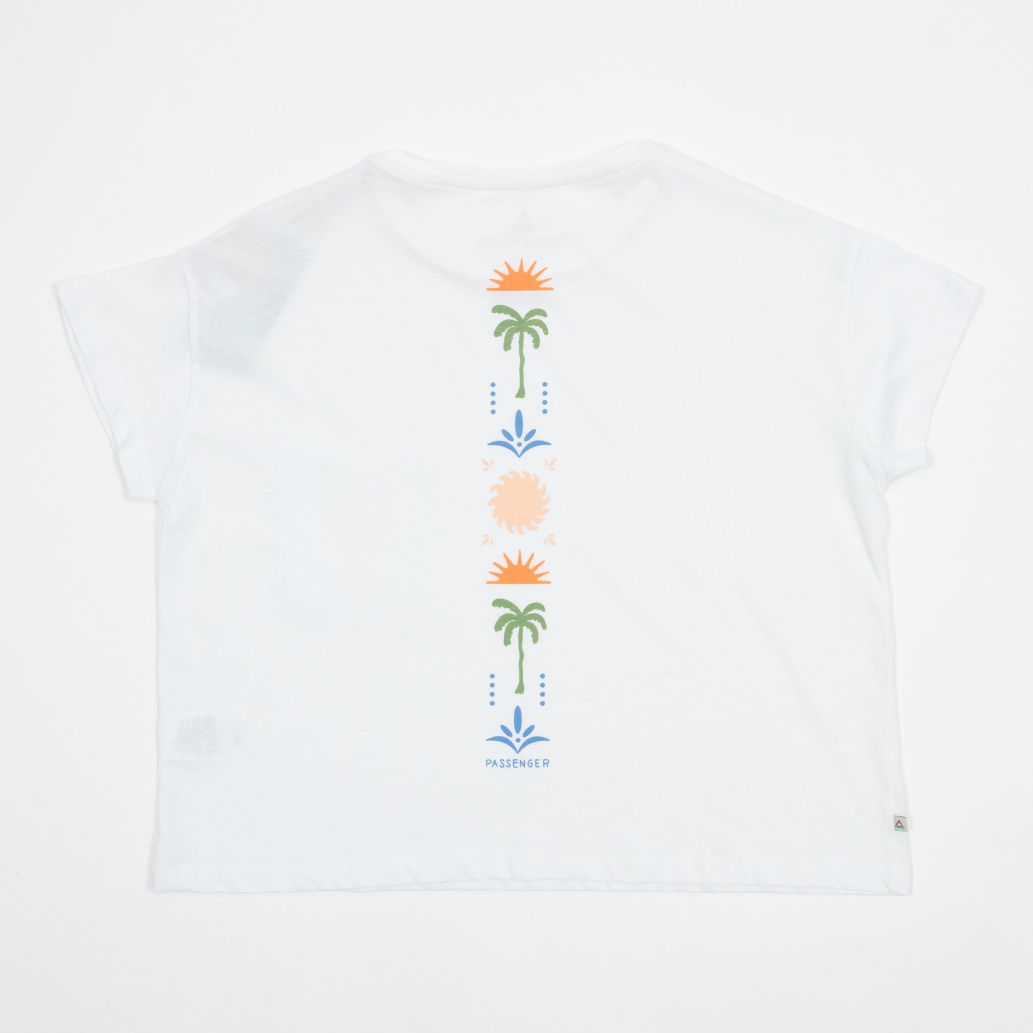 Women's PASSENGER Stack Pocket T-Shirt in WHITE
