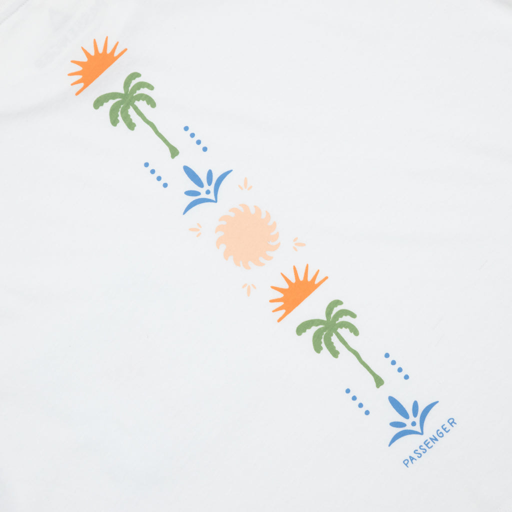 Women's PASSENGER Stack Pocket T-Shirt in WHITE