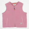 Women's PASSENGER Tawny Collarless Deep-Pile Sherpa Gilet in Pink Haze