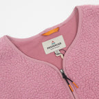 Women's PASSENGER Tawny Collarless Deep-Pile Sherpa Gilet in Pink Haze
