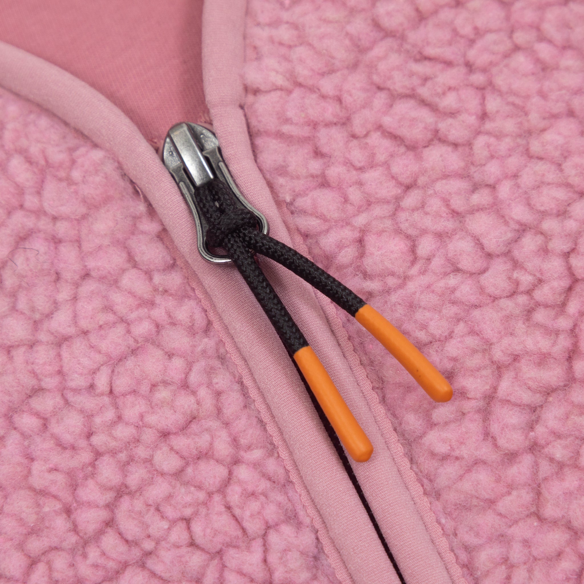 Women's PASSENGER Tawny Collarless Deep-Pile Sherpa Gilet in Pink Haze