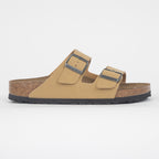 Womens BIRKENSTOCK Arizona Nubuck Sandle in LATTE CREAM