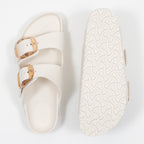 Womens BIRKENSTOCK Arizona Big Buckle EVA in EGGSHELL