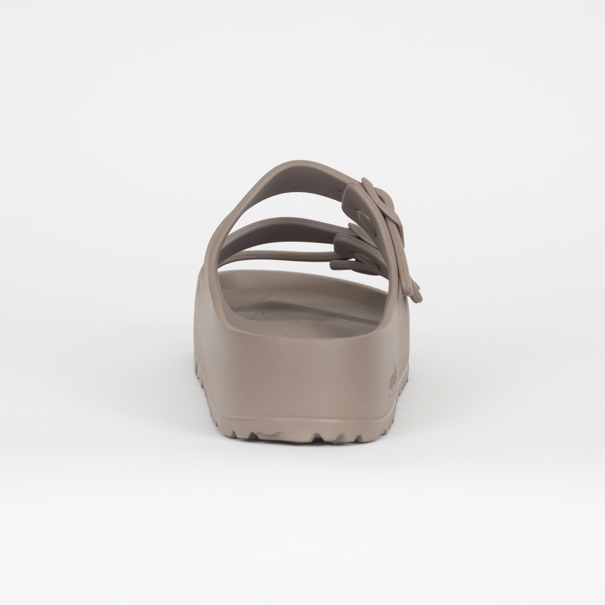 Womens BIRKENSTOCK Florida Triple Strap Flex Platform EVA Sandals in GREY TAUPE