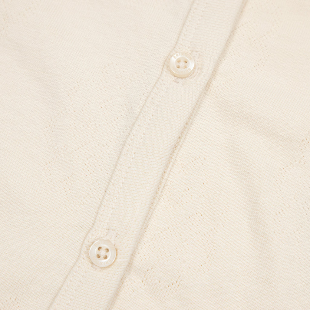 Womens BRIXTON Alice Button Down Knit in Cream