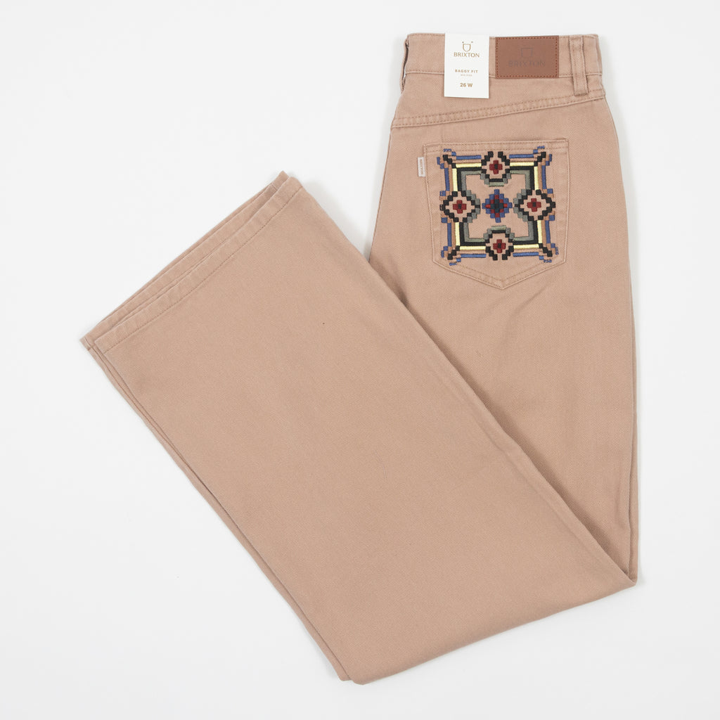 Women's BRIXTON Chloe 5 Pocket Pant in WASHED TIMELESS TAUPE