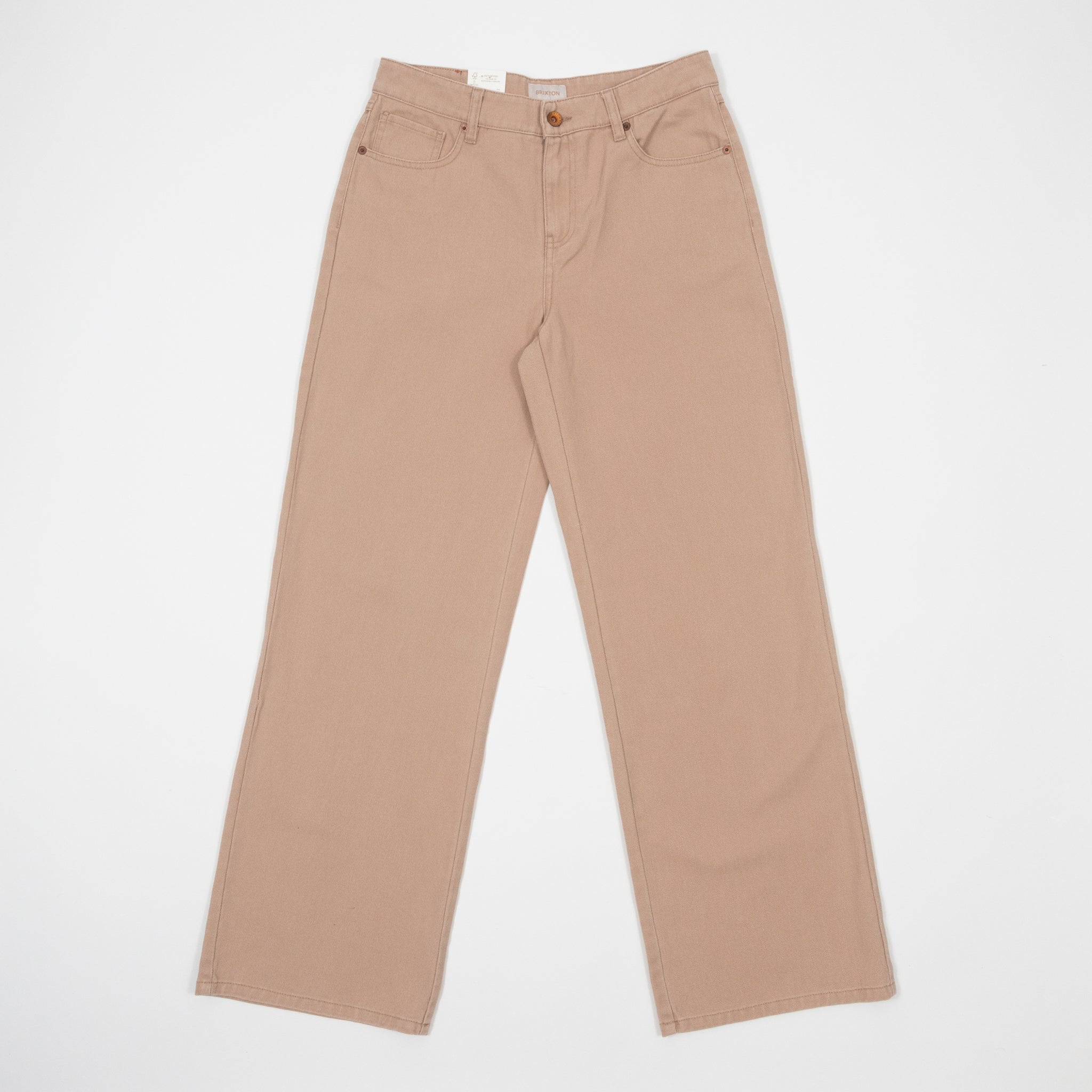 Women's BRIXTON Chloe 5 Pocket Pant in WASHED TIMELESS TAUPE