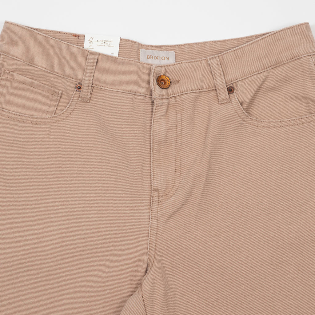 Women's BRIXTON Chloe 5 Pocket Pant in WASHED TIMELESS TAUPE
