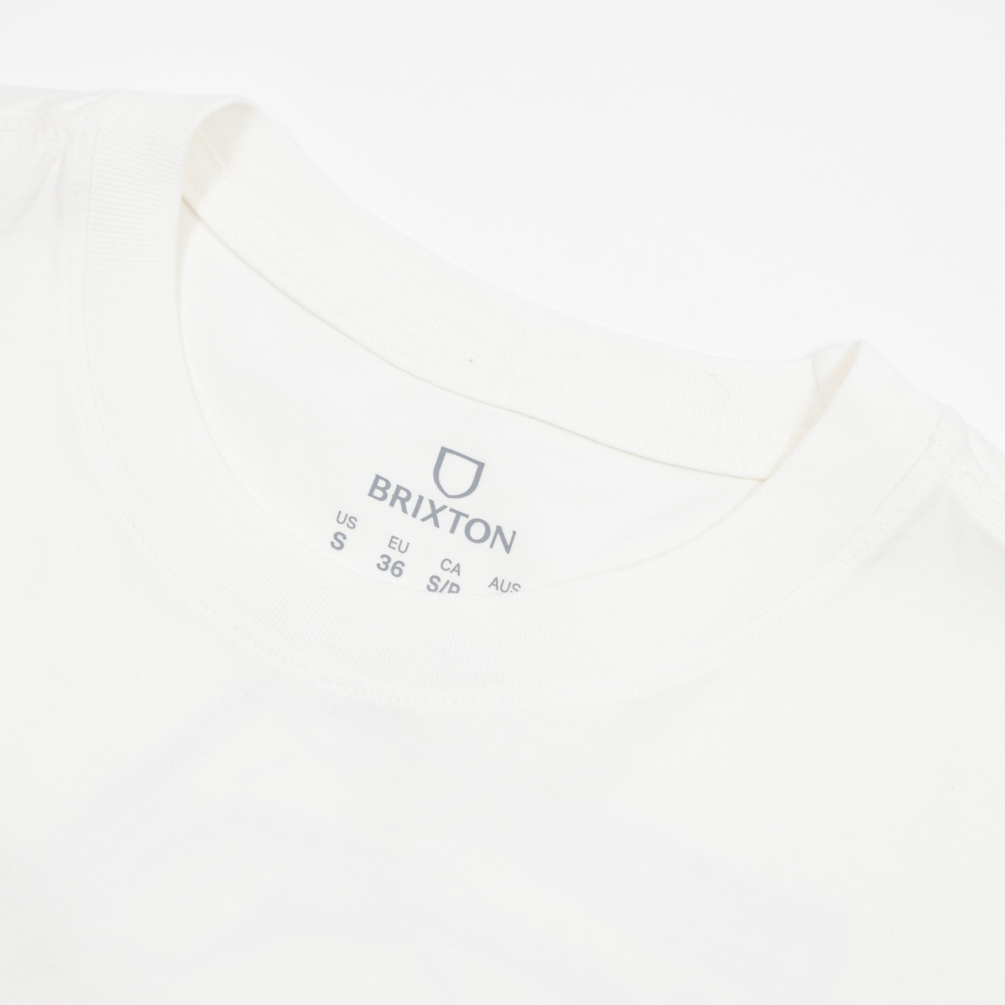 Womens BRIXTON Revved Up Boxy T-Shirt in Off White
